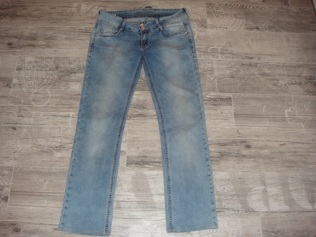 BURBERRY jeansy dżinsy W30 L34 logowane zgrabne 