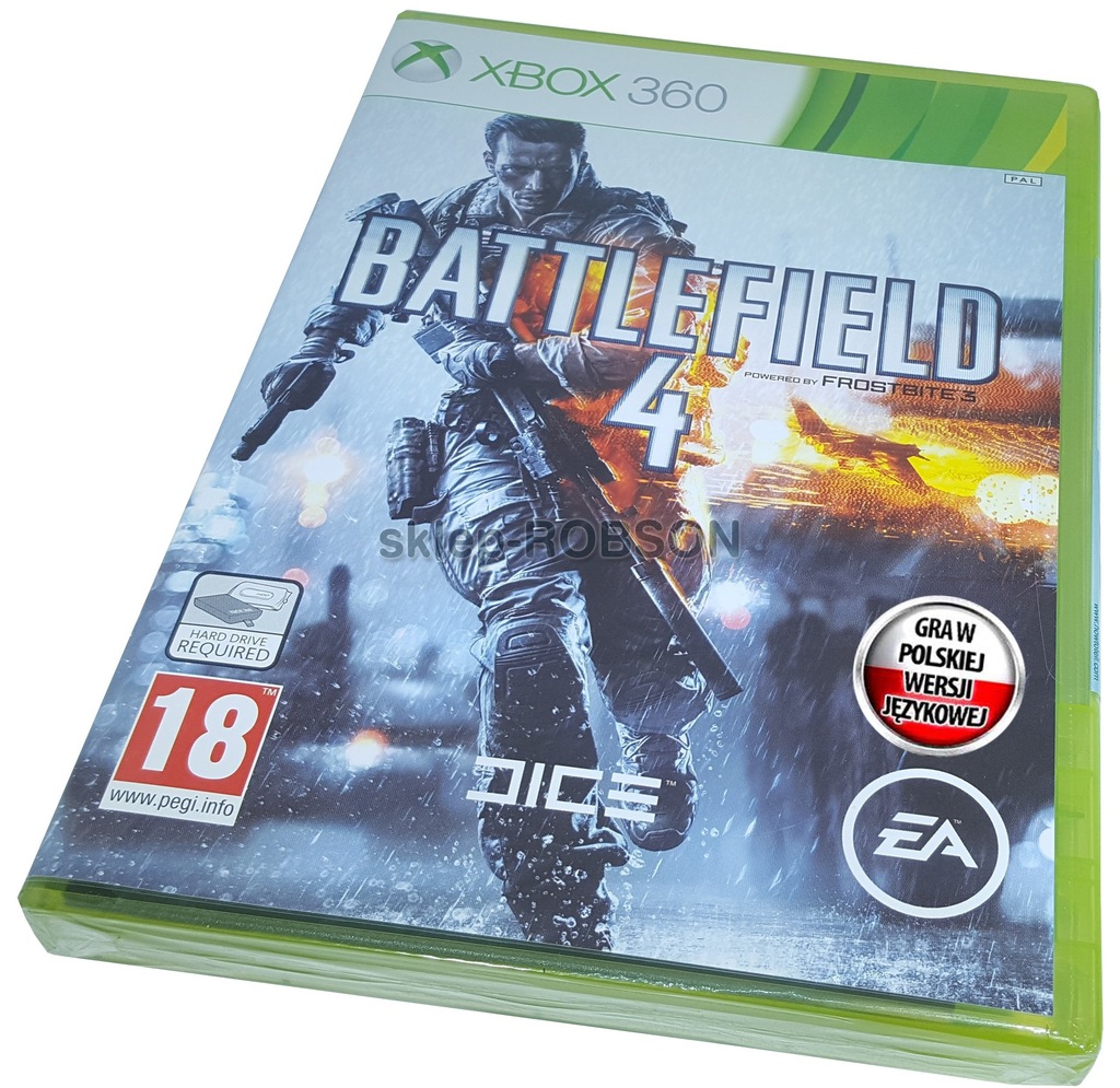 BATTLEFIELD 4 XBOX 360 NOWY BF4 WARSZAWA ROBSON PL