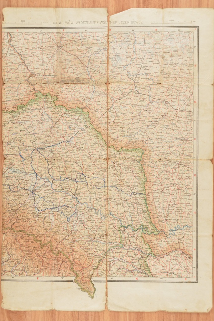 7020 MAPA LWÓW WŁODZIMIERZ WOŁYŃSKI CZERNIOWCE