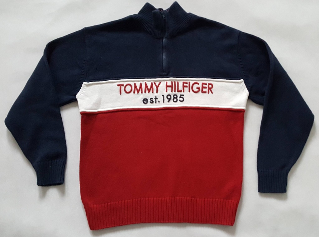 TOMMY HILFIGER ! SUPER MODNY FIRMOWY SWETER !
