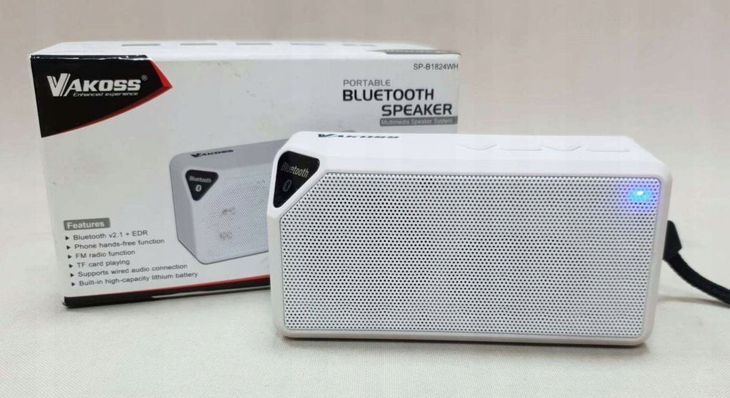 Głośnik bluetooth Vakoss SP-B1824WH Okazja!