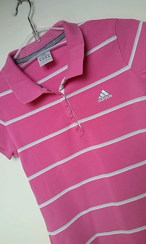 Różowa koszulka polo Adidas