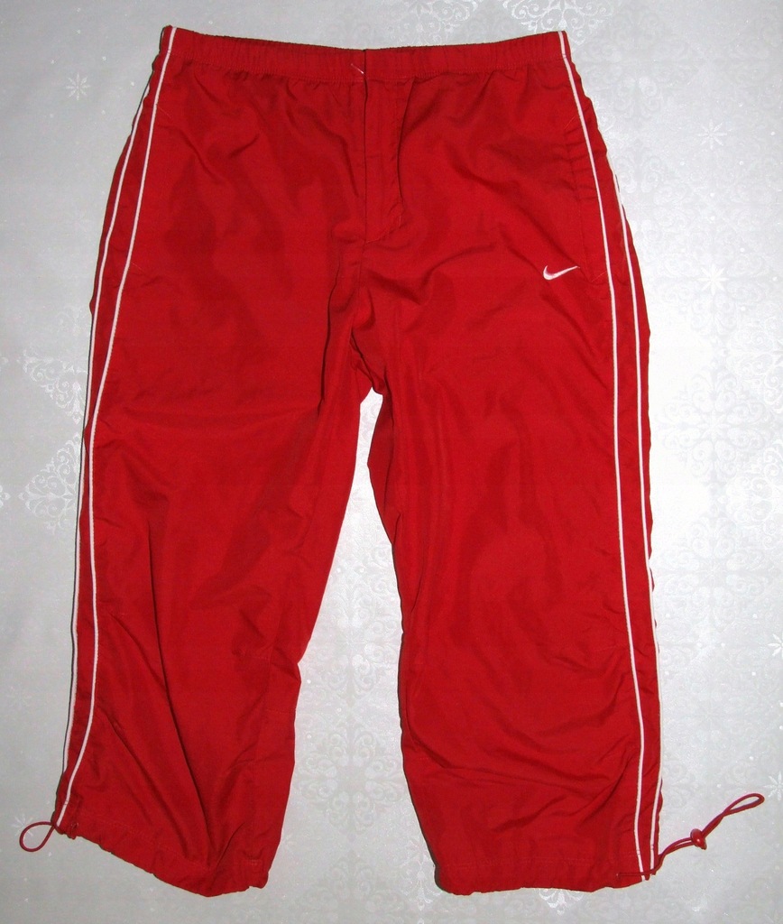 Nike Spodnie Sportowe Rybaczki Czerwone_ XS/S 163