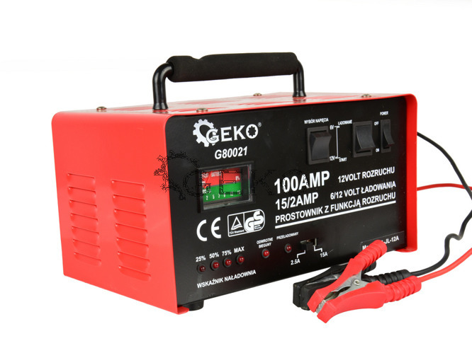 PROSTOWNIK Z ROZRUCHEM 100A 6V/12V GEKO G80021