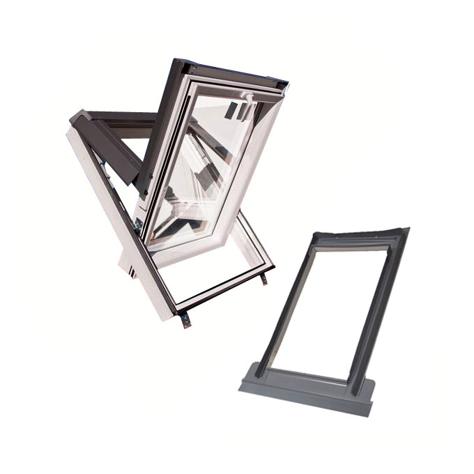 OKNO DACHOWE SKYLIGHT PREMIUM PCV 114x140 KOMPLET