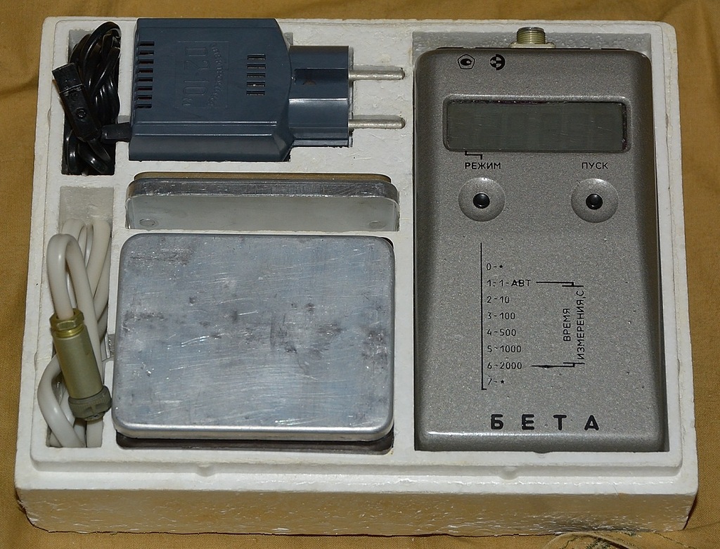 dozymetr radiometr BETA RKB-20.01 okienko SBT-10