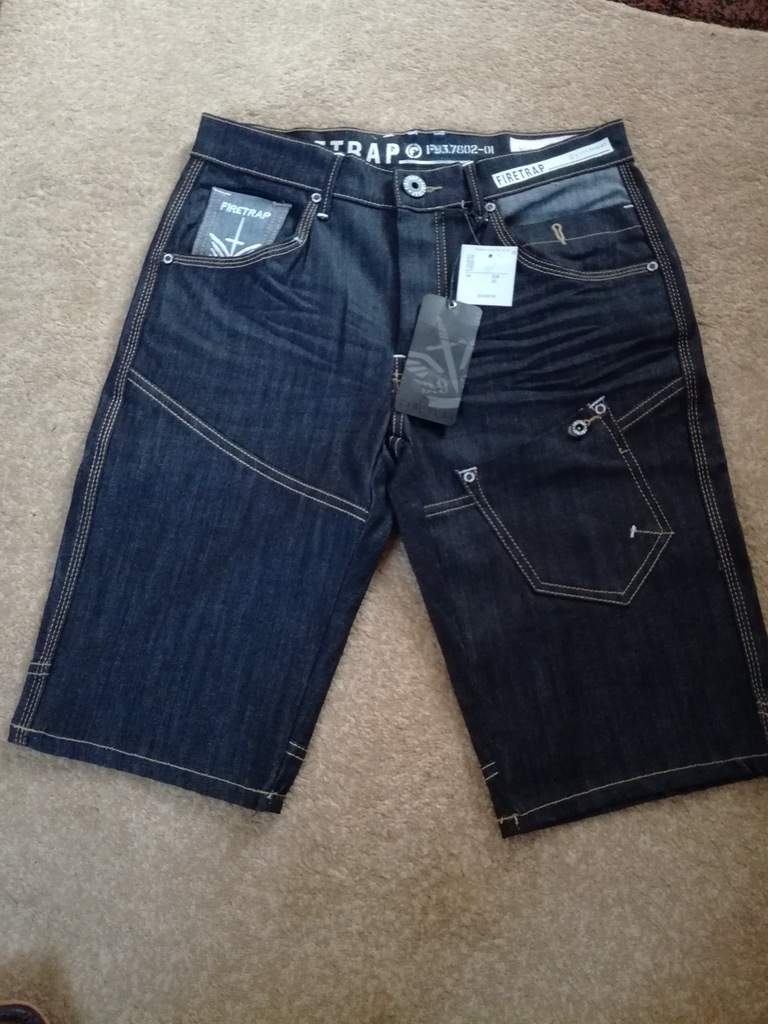 Firetrap Nowe krótkie spodenki jeansowe