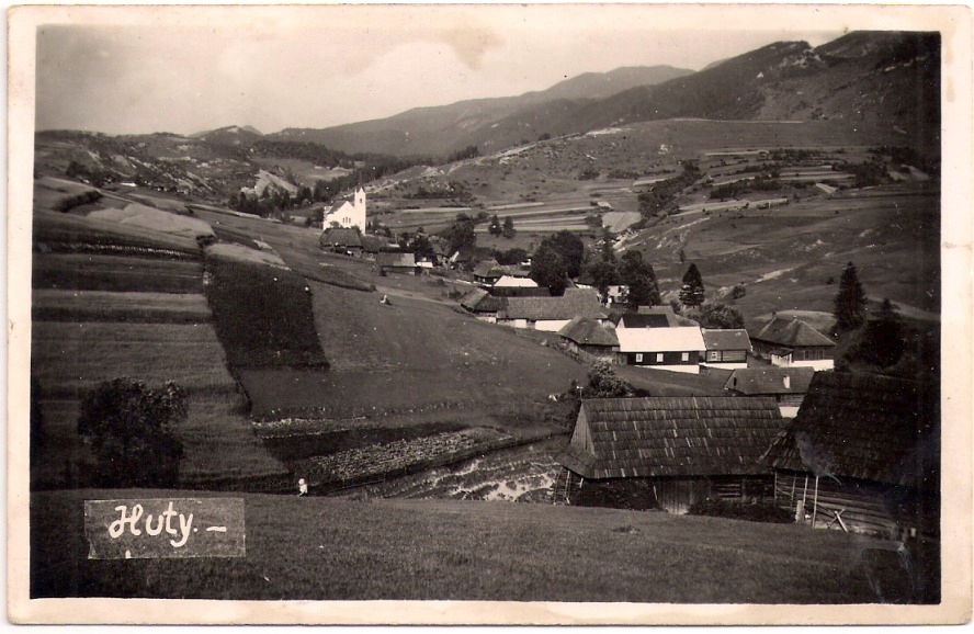WIEŚ HUTY SŁOWACJA TATRY ZACHODNIE 1938 FOTOGRAFIA