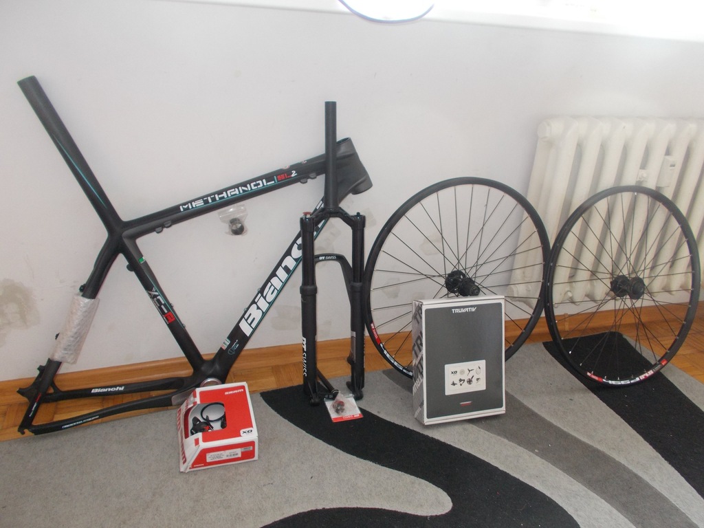 RAMA BIANCHI METHANOL CARBON + DT SWISS + SRAM X0