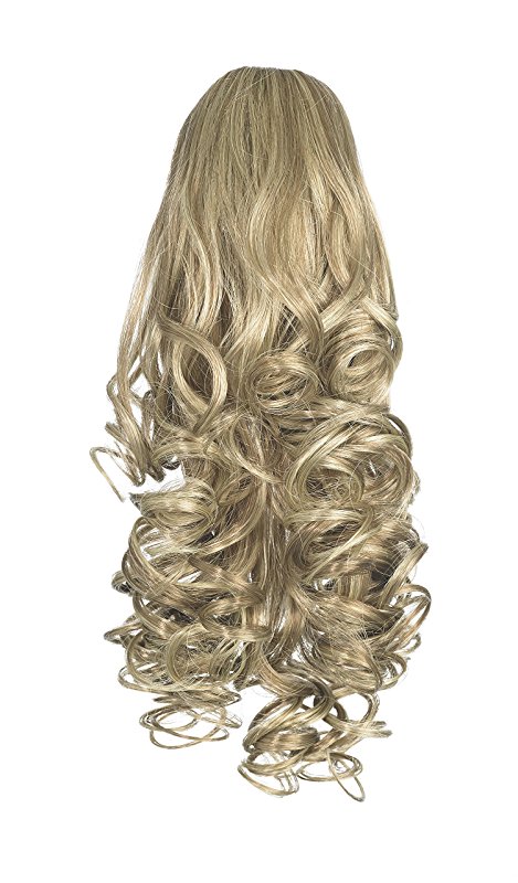 WŁOSY DOCZEPIANE LOVE HAIR KRĘCONE BLOND KUCYK