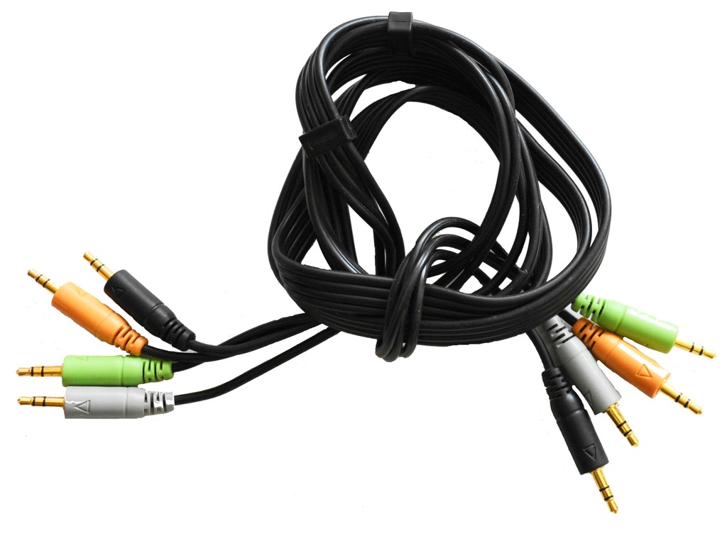 Kabel audio 4x mini jack x 4 mini jack 1,6m