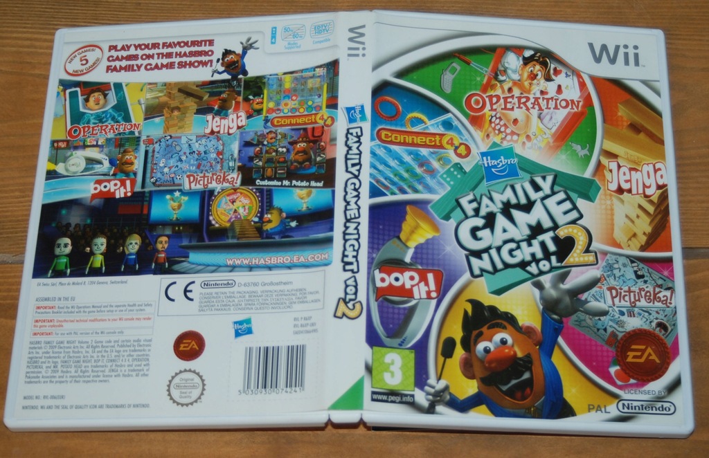 WII FAMILY GAME NIGHT VOL 2 BOX
