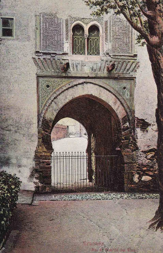 w0918 - GRANADA, PUERTA DEL VINO, 1910
