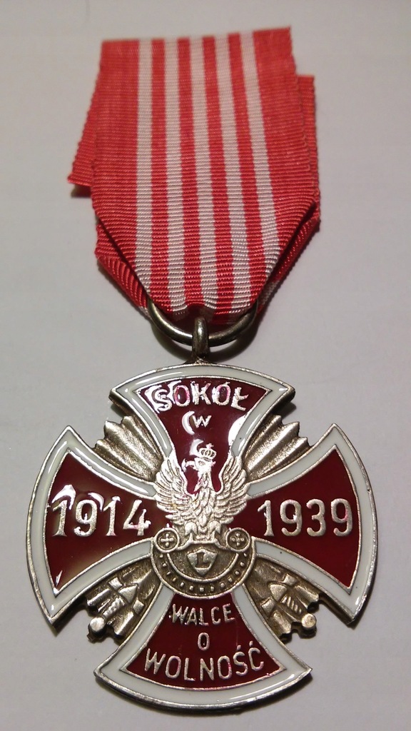 Krzyż pamiątkowy organizacji SOKÓŁ