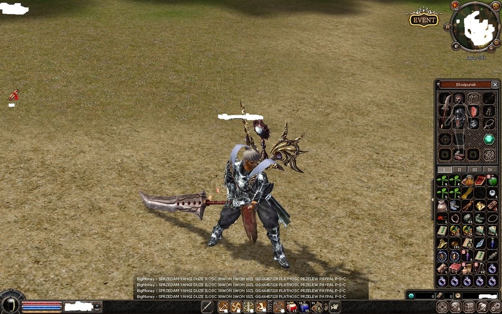 Metin2 Wojownik Mental 72-74 z EQ Serwer Jawa PL