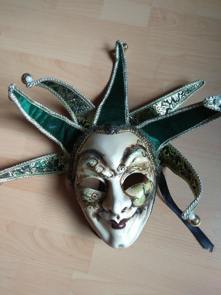 Maski weneckie, ozdobne - komplet