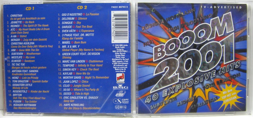 Boom 2001 - 40 explosive hits / 2CD - 7467797984 - oficjalne ...