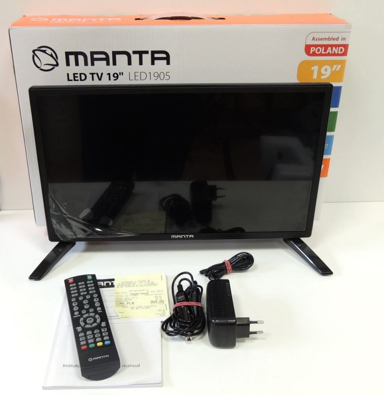 TELEWIZOR  MANTA LED 1905 19 CALI
