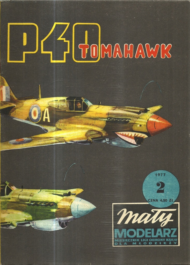 Mały Modelarz 2/1977 P-40 TOMAHAWK A1