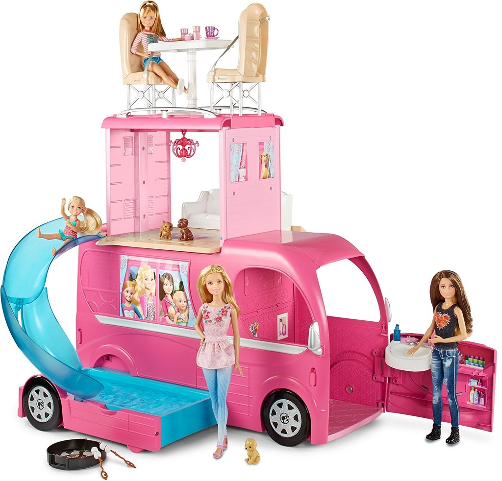 BARBIE KAMPER CAMPER AUTO BASEN MATTEL CJT42