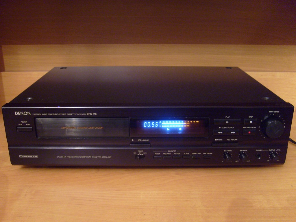 M6393 DENON DRS-610 ステレオ カセットデッキ 動作品 DENON DRS