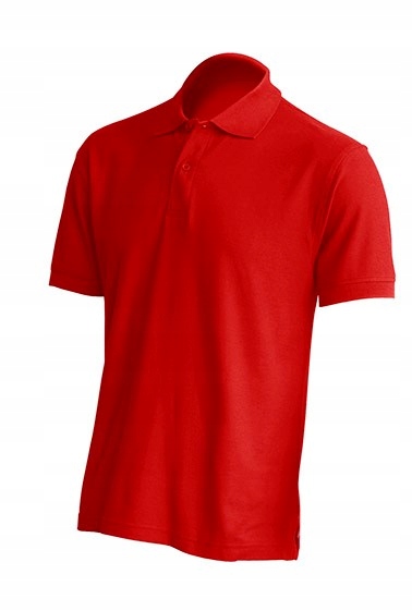 Koszulka POLO męska M czerwona + WŁASNY HAFT