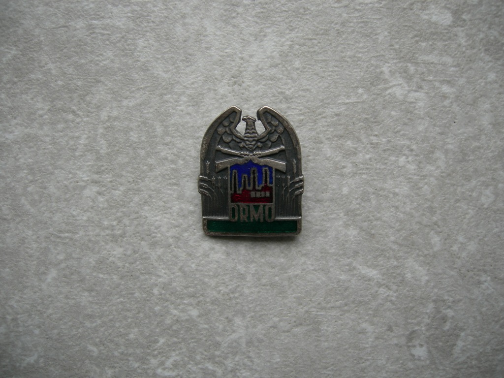 ODZNAKA ORMO MAŁA MO MILICJA. AGRAFKA ORYGINAŁ.