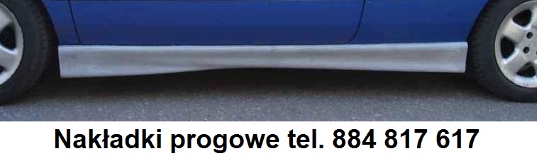 FORD FOCUS '98-05 nakładki na progi CZARNE