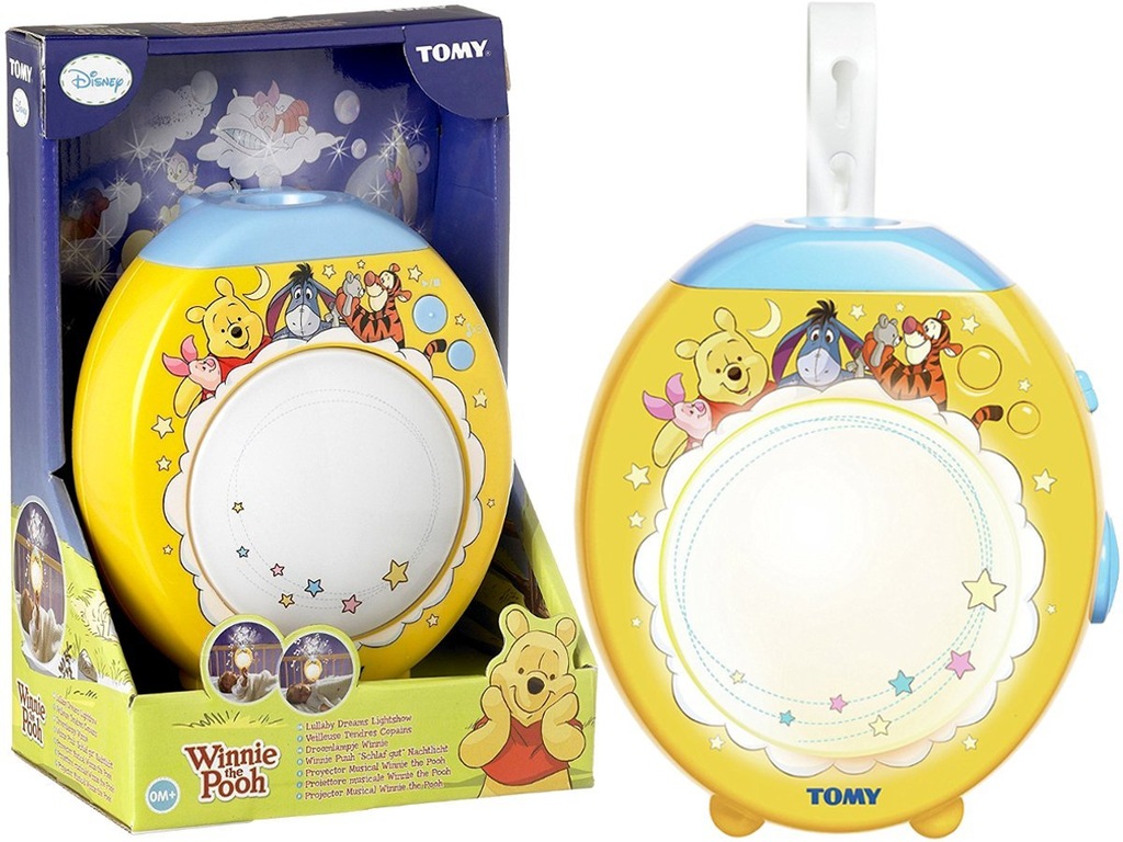 TOMY Lampka Projektor Kubuś Puchatek Melodie 71862