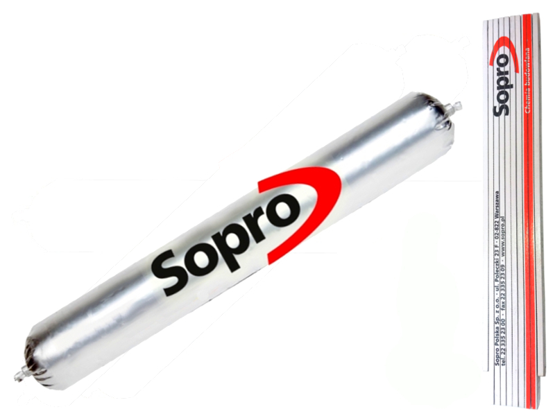 SOPRO SILIKON SANITARNY 580ml KISZKA SZARY B.SZARY