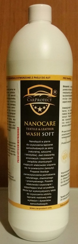 CarProtect -NANO Textil & Leather WASH SOFT 1L