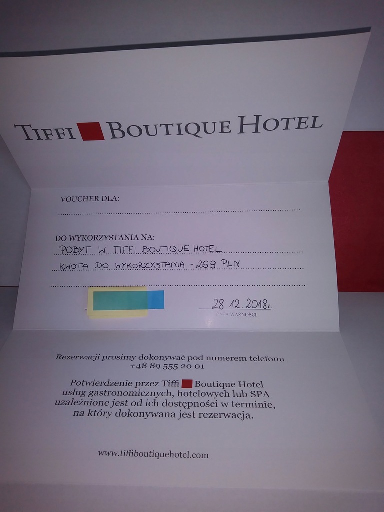 voucher Hotel Tiffi Boutique SPA Olsztyn Mazury