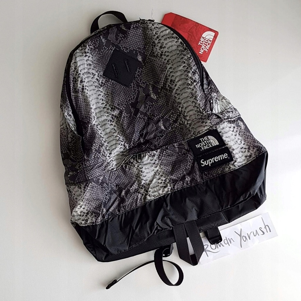 Supreme tnf sales snakeskin backpack