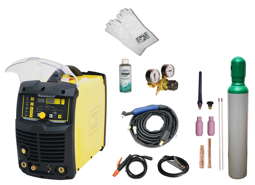 Spawarka TIG MAGNUM THF 200A Puls AC DC MMA ZESTAW