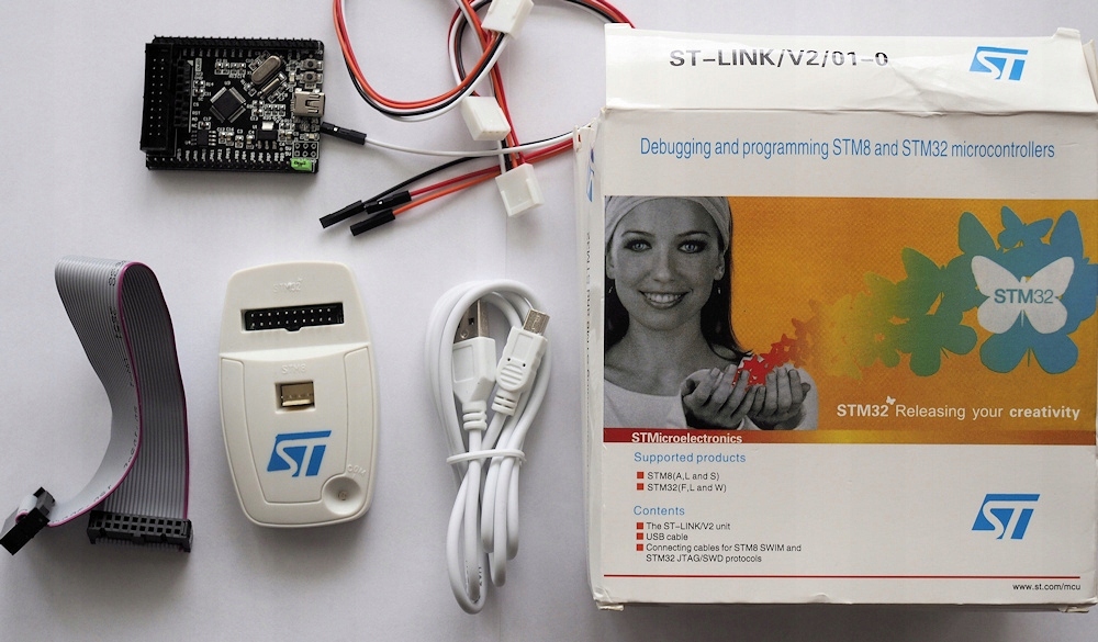Programator ST Link V2(CN) + STM 32 F103