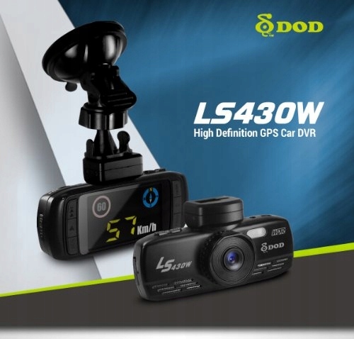 rejestrator DOD LS430 W + gadżety