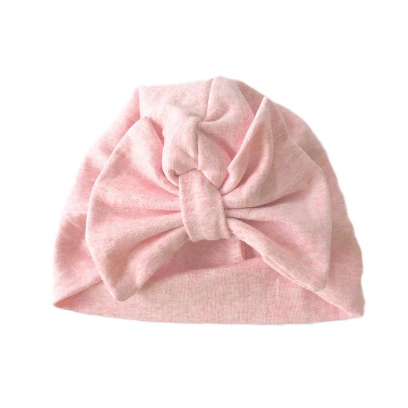 kIDS Czapka turban z kokardą różowa Uniwersalny