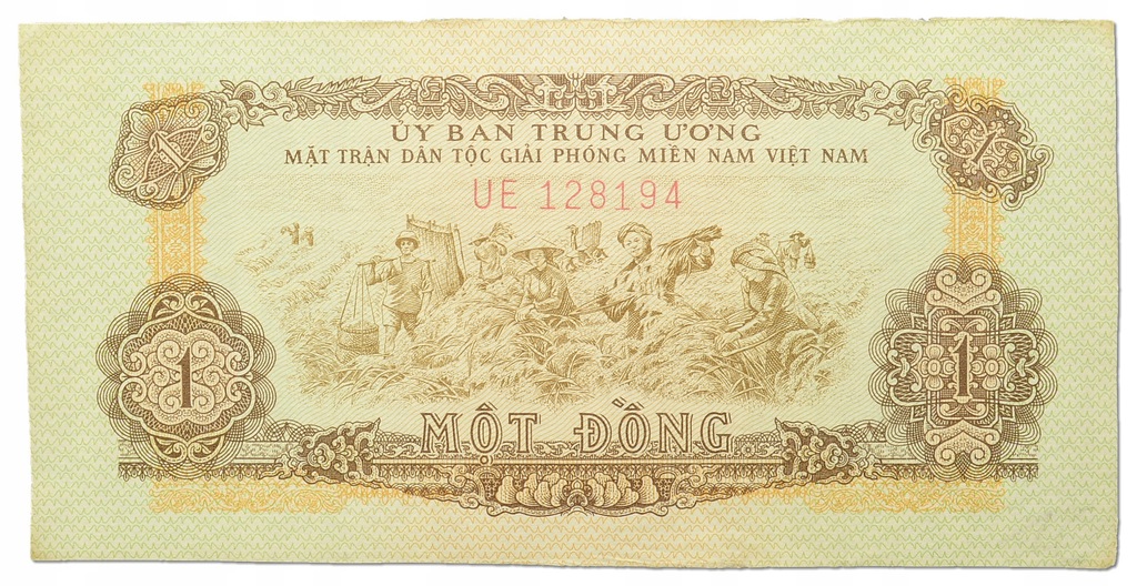 2.Vietnam Płd., 1 Dong 1963, P.R4 , St.3+-