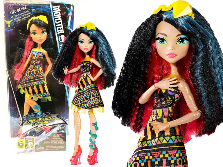 Monster High ZELEKTRYZOWANA Lalka CLEO DE NILE