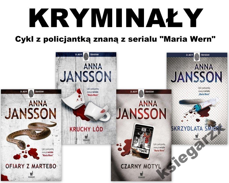 ANNA JANSSON seria z Marią Wern 4 kryminały