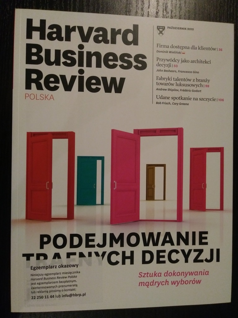Magazyn Harvard Business Review | październik 2015
