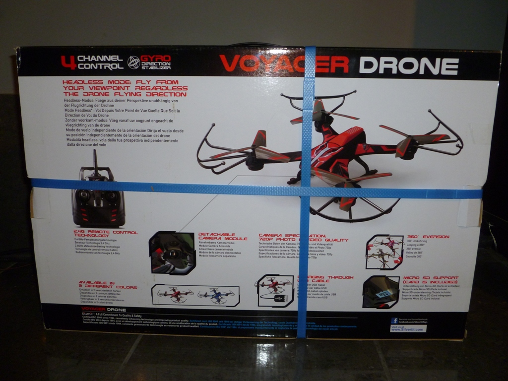 Dron Voyager SilverLit 2.4GHz, 720P HD, Gyro direc 7332202245