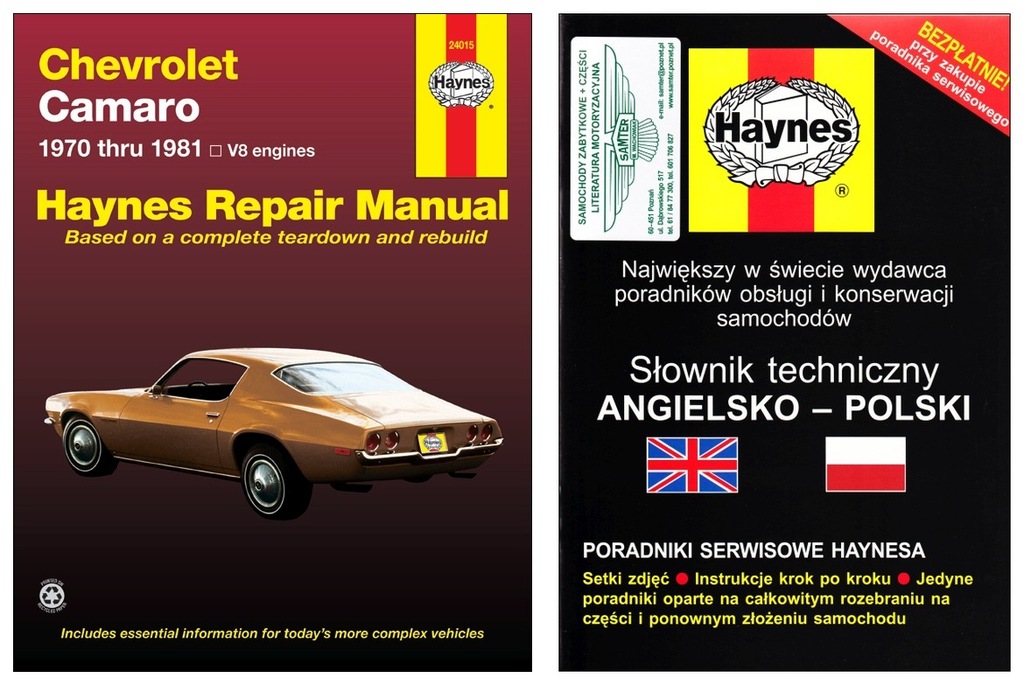 CHEVROLET Camaro (1970-1981) instrukcja Haynes