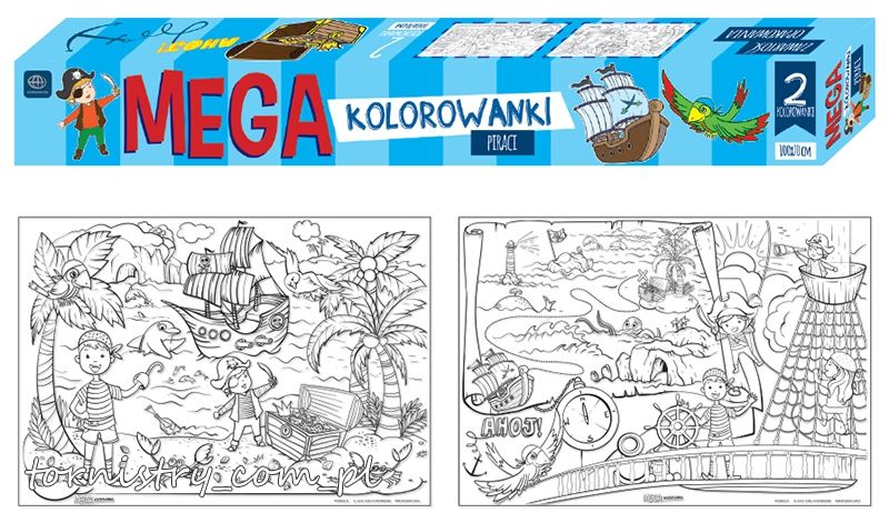 MEGA kolorowanka PIRACI 2szt. (27645)