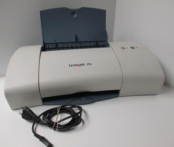 KOLOROWA DRUKARKA ATRAMENTOWA LEXMARK Z25 ZASILACZ