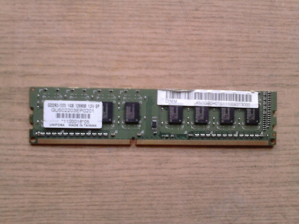 RAM 1GB DDR3 PC3-1333