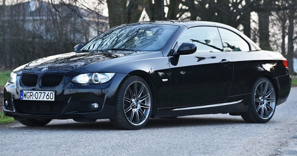 BMW 320d E93 E92 2009r M PAKIET SHADOW LINE CZARNA