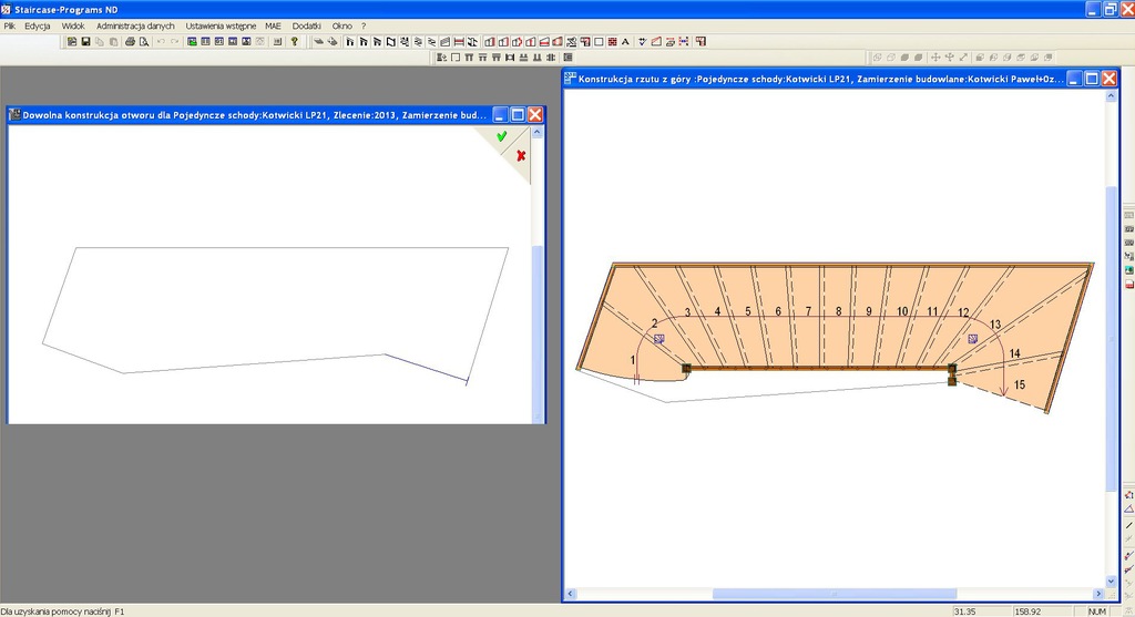 COMPASS SOFTWARE CAD10 BASIC Projektowanie schodów