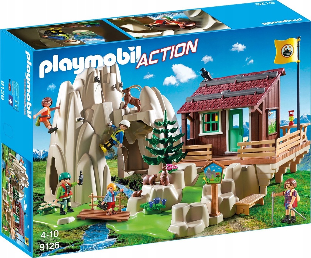 PLAYMOBIL 9126 SKAŁA DO WSPINACZKI ZE SCHRONISKIEM