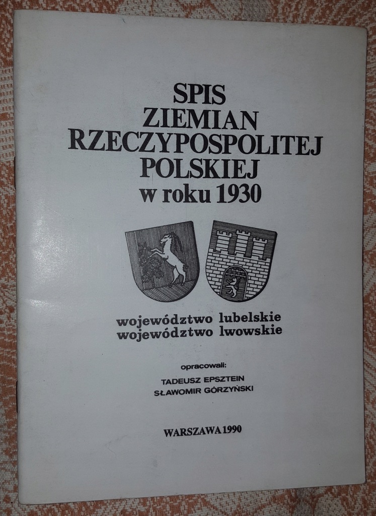 SPIS ZIEMIAN RZECZYPOSPOLITEJ POLSKIEJ W ROKU 1930